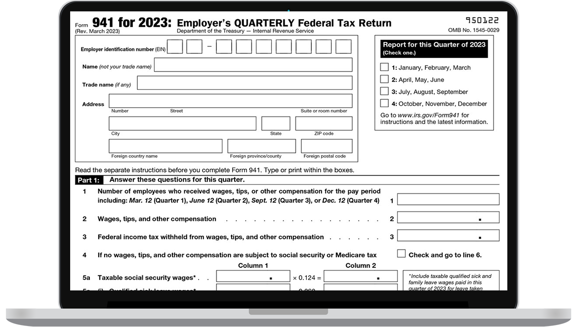 941 Tax Form for 2023